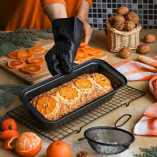 Čierna silikónová OVEN GLOVE Tadar