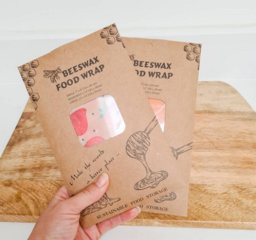 Beeswax Food Wraps obaly z potravinárskeho vosku, 3 kusy
