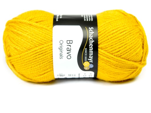 BRAVO priadza 133 metrov COLORS šnúrka ŽLTÁ 8210