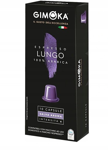 Gimoka 10ks kapsúl Nespresso Lungo