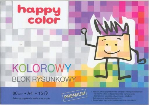 Podložka na kreslenie A4, farba 15k, 80g Happy Color