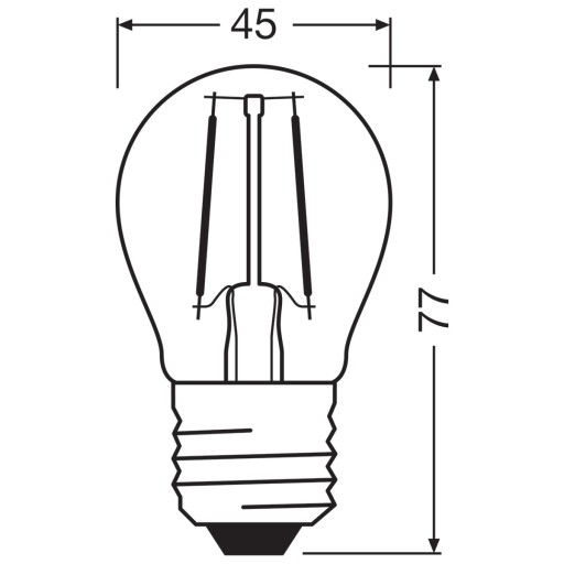 LED žiarovka SMALL BALL E27 1,5W = 15W 2700K OSRAM