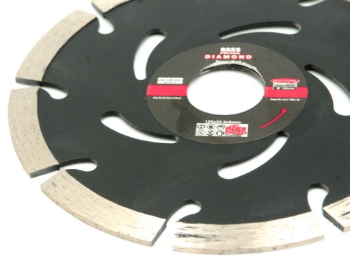 BASOVÝ DIAMANTOVÝ KOTOUČ 125mm PRE TEHLY BETONOVÉ POZÍCIE