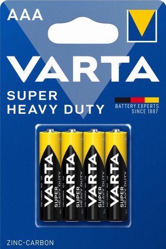 VARTA SUPER HEAVY DUTY R3X4 1,5V AAA R3 4 ks