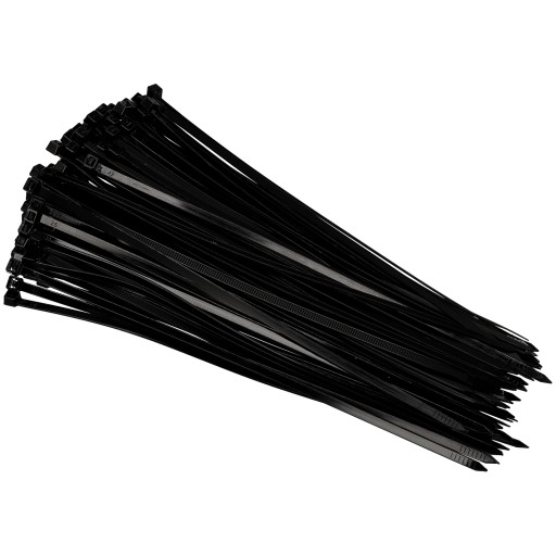 Sťahovacie pásky 4,6x250mm Čierna 100 ks