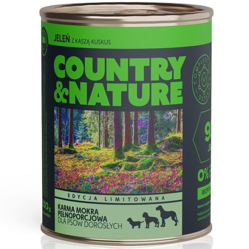 Dr PC Mokré krmivo Jeleń s kuskusom COUNTRY&NATURE 800 g