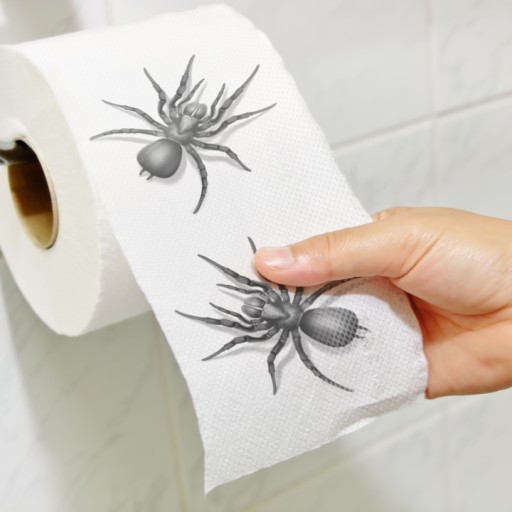 Toaletný papier Pavúkové dekorácie Halloweenske vychytávky