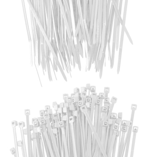 500x sťahovacie pásky Káblové pásky Zipsy 2,5 x 120 mm Silné UV sťahovacie pásky