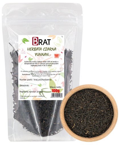 YUNNAN čierny čaj 100g sypaný list