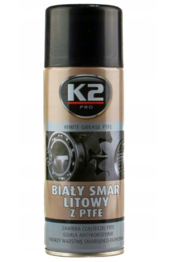 K2 Biele lítiové mazivo s PTFE 400 ml