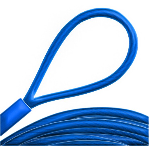Lano PVC Oceľový kábel s očkami Slučky 3mm 40cm 0,4m