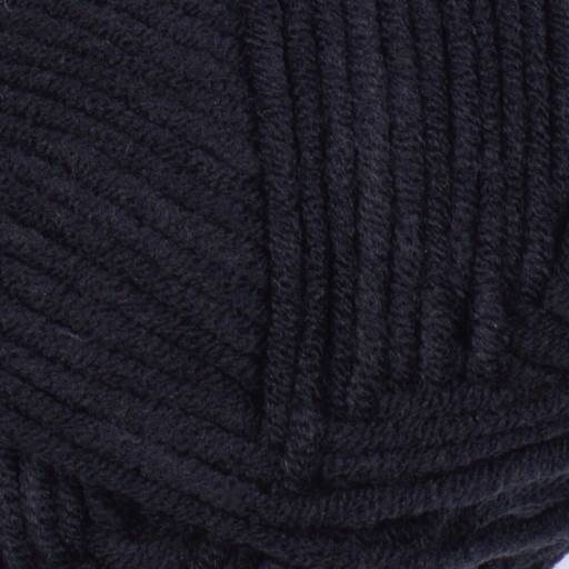 YarnArt Jeans 53 ČIERNA PRIADZA ČIERNA 50g/160m BAVLNA AKRYLÁT NA HÁČKOVANIE