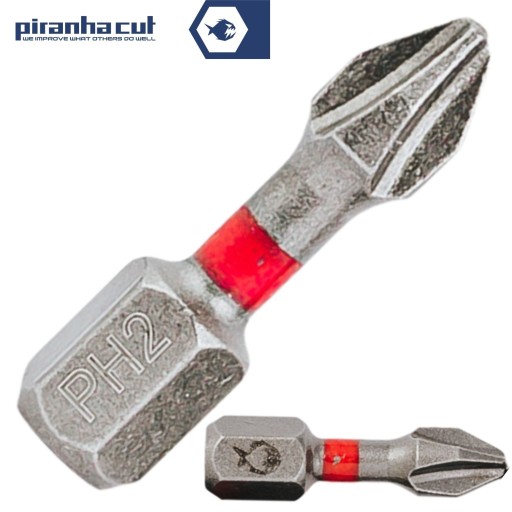 Nárazový bit PiranhaCut Bit PH2 25mm