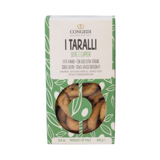 Taralli sušienky krehké olivový olej a kapary 300g - talianske Congedi