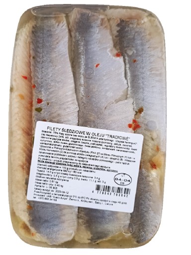 TRADIČNÉ FILETY SLEĎA V OLEJU 510 G DVARO