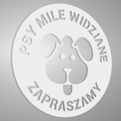 Psy vitajte - nálepka 10x10