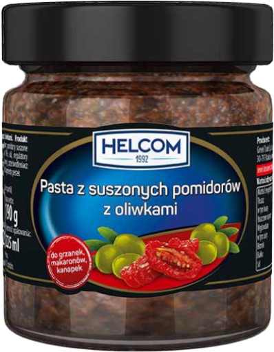 PD Pasta zo sušených paradajok s olivami HELCOM 190g