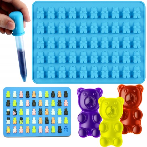 SILIKÓNOVÁ FORMA PRE MEDVEĎOV, MEDVEĎOV, ĽAD + PIPETKU