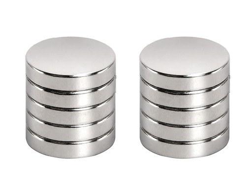 SILNÉ NEODYMIOVÉ MAGNETY SADA 10 KS 10mm x 2mm