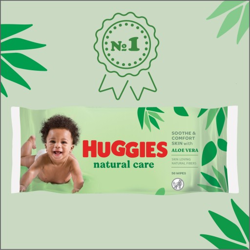 Natural Care Huggies vlhčené obrúsky 3x56 ks