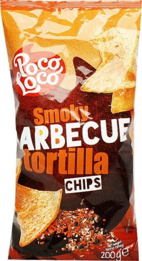 Poco Loco Barbecue nacho chipsy 200 g
