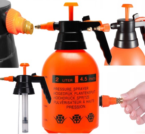TLAKOVÝ RUČNÝ ROZPRAŠOVAČ KOMPRESNÝ ROZSTREKOVAČ S ODMEROU 2 LITRE