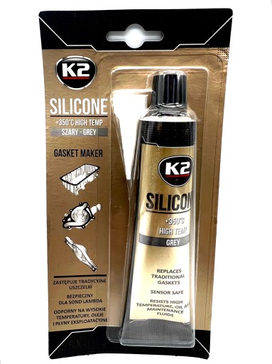 K2 ŠEDÝ SILIKÓN VYSOKÁ TEPLOTA do +350C 85g