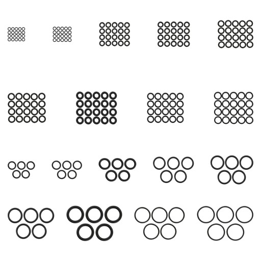 225X O-KRÚŽOK O-KRÚŽKY SADA O-KRÚŽKOV ODOLNÉ OLEJU
