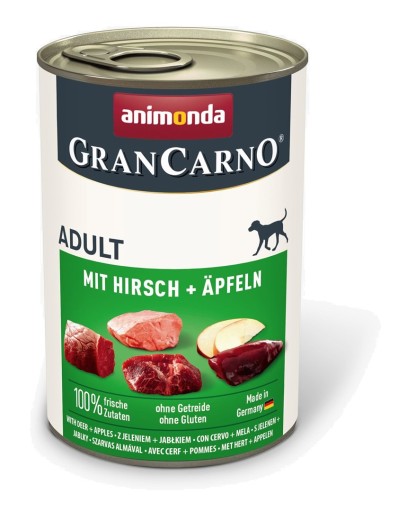 ANIMONDA GranCarno Dospelý bravčový jeleň Mokré krmivo pre psov, konzerva, 400g