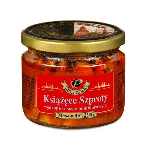 Książęce šproty údené v pom omáčke Riga Gold 250 g