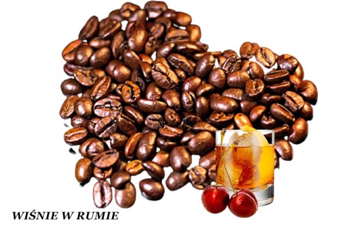 ČEREŠNE V ROM zrnková káva 100g GRATIS MLET