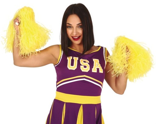 Pompoms Cheerleader Cheerleaders Yellow 2 ks.