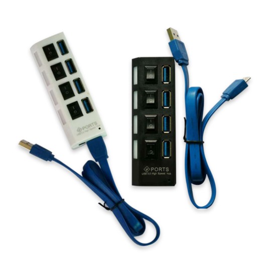 HUB USB 3.0 SPLITTER S KÁBLOM 4 PORTY 5GB/s