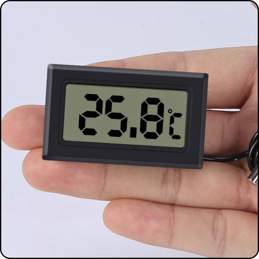 LCD TEPLOMERNÁ SONDA S ELEKTRONICKOU DIGITÁLNOU SONDOU PRE KÁBEL AKVÁRIOVEJ CHLADNIČKY