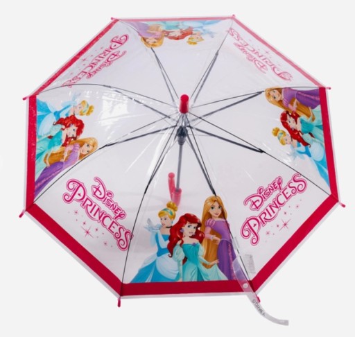 Fóliový dáždnik Disney Princesses Mermaid Rapunzel Cinderella