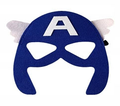 OUTFITOVÁ MASKA Captain America AVENGERS + CAPEA + NÁRAMOK