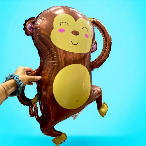 FÓLIOVÝ BALÓN OPICE DŽUNGLA ROK STARÉ OZDOBY NARODENINY ZOO ZVIERATÁ