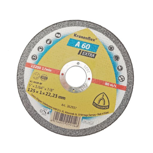 KLINGSPOR EXTRA KOVOVÉ REZNÉ KOTOUČE 125X1,0