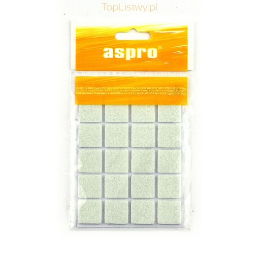 SAMOLEPIACIE PLSTENÉ PODLOŽKY 20x20MM BIELE 20