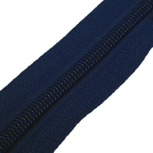 Zipsová páska, tmavomodrý zips, farba 058, 1 METER