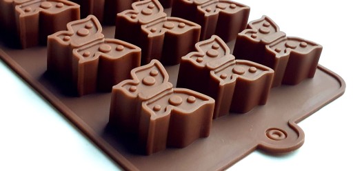 Silikónová forma na čokolády, pralinky, želé, motýle