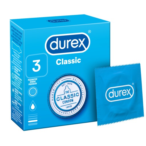 DUREX Classic kondómy 3 ks
