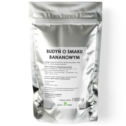 BANÁNOVÝ PUDDING puding práškový 1kg
