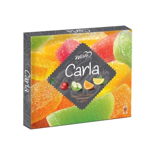 Želé s príchuťou Carla Fruit v cukre 210 g
