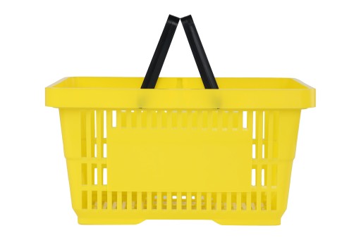 Nákupný košík 22 litrov /ŽLTÝ/