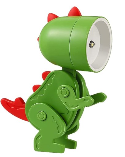 MALÁ NOČNÁ LAMPA NA BATÉRIU STOLNÁ LAMPA ZELENÝ DINOSAUR