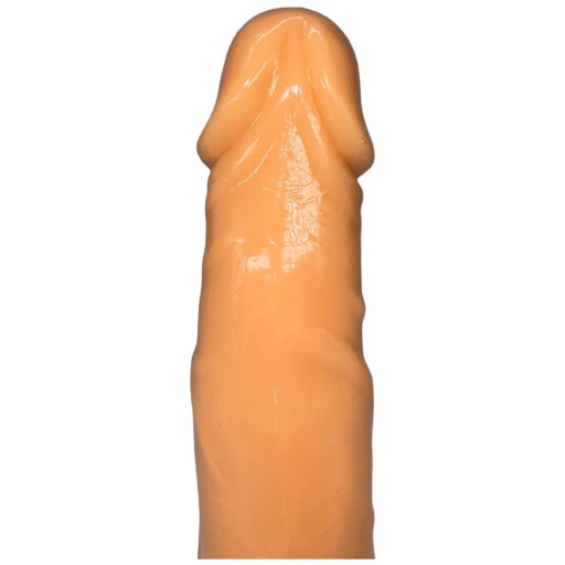 Vibrátor ako skutočný šľachovitý penis, pružný a mäkký
