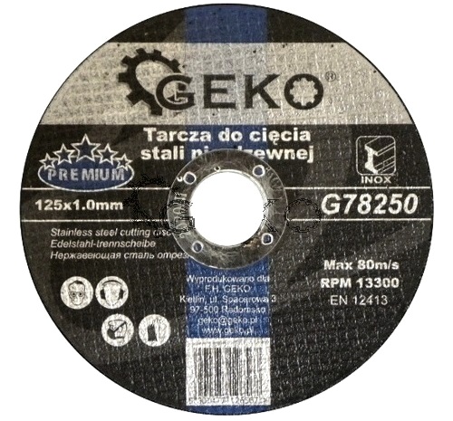 Rezný kotúč na nerez, kov, kov, 125/1 mm, INOX kov, 125 mm
