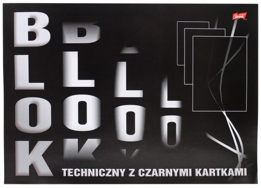 Technická podložka A3 s čiernymi listami 180g