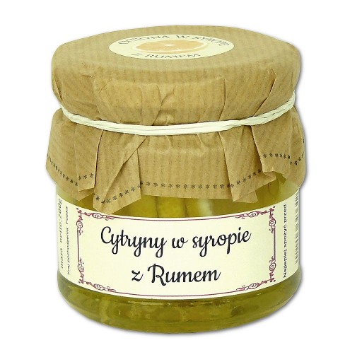 CITRÓNY S RUMOM citrón v sirupe ČAJ 200g